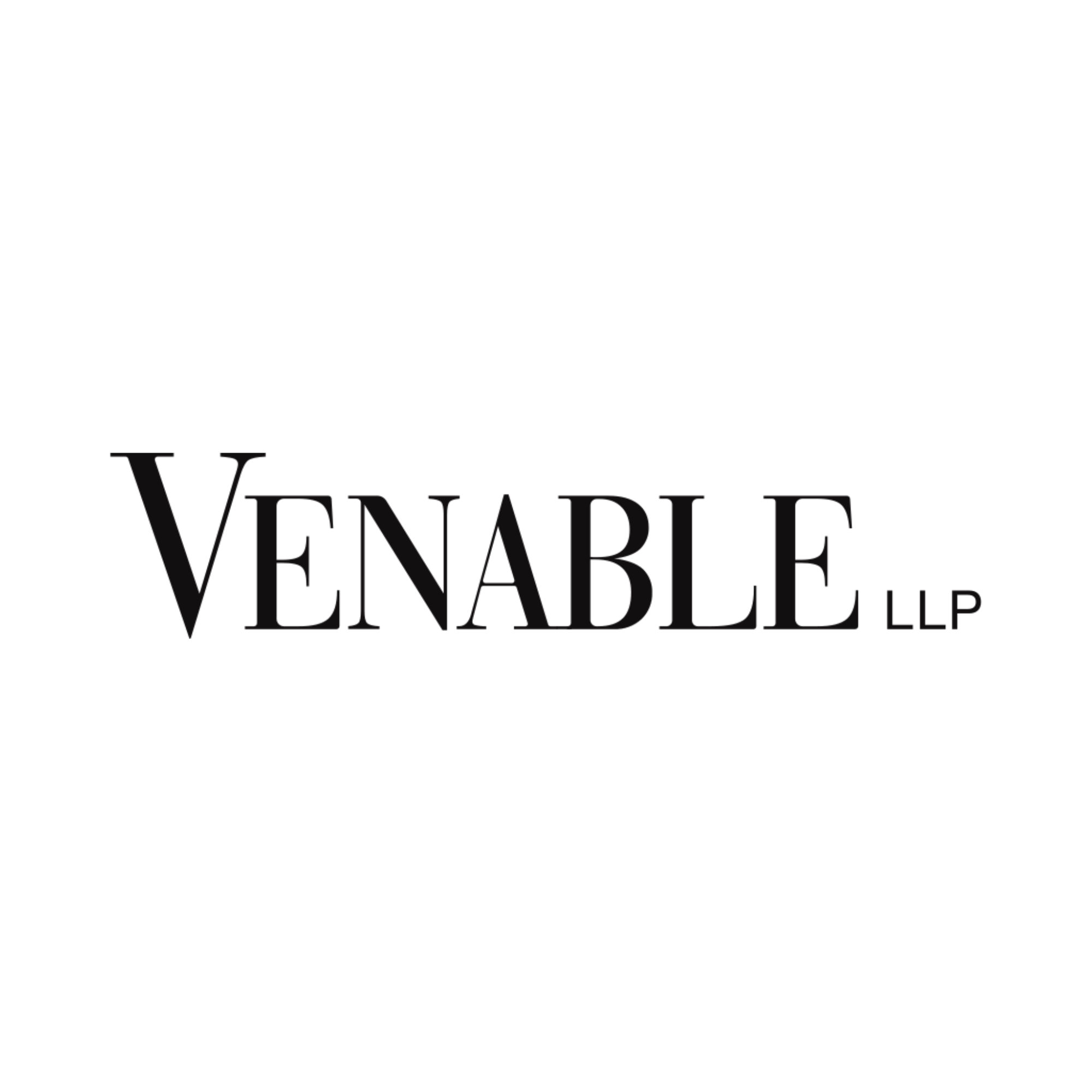 Venable LLP logo in black text on white background.
